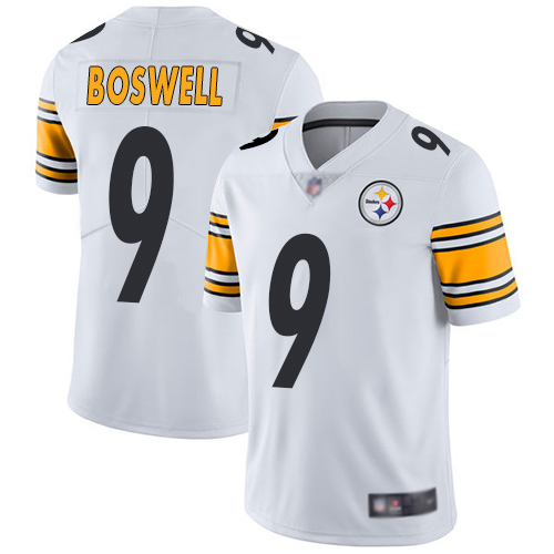 Men Pittsburgh Steelers Football #9 Limited White Chris Boswell Road Vapor Untouchable Nike NFL Jersey